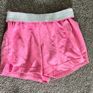 Bright pink soffe shorts